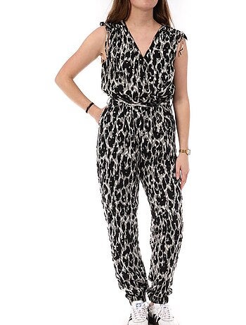 Fato de Macaco Feminino Kaporal ATOS Preto/Cinzento