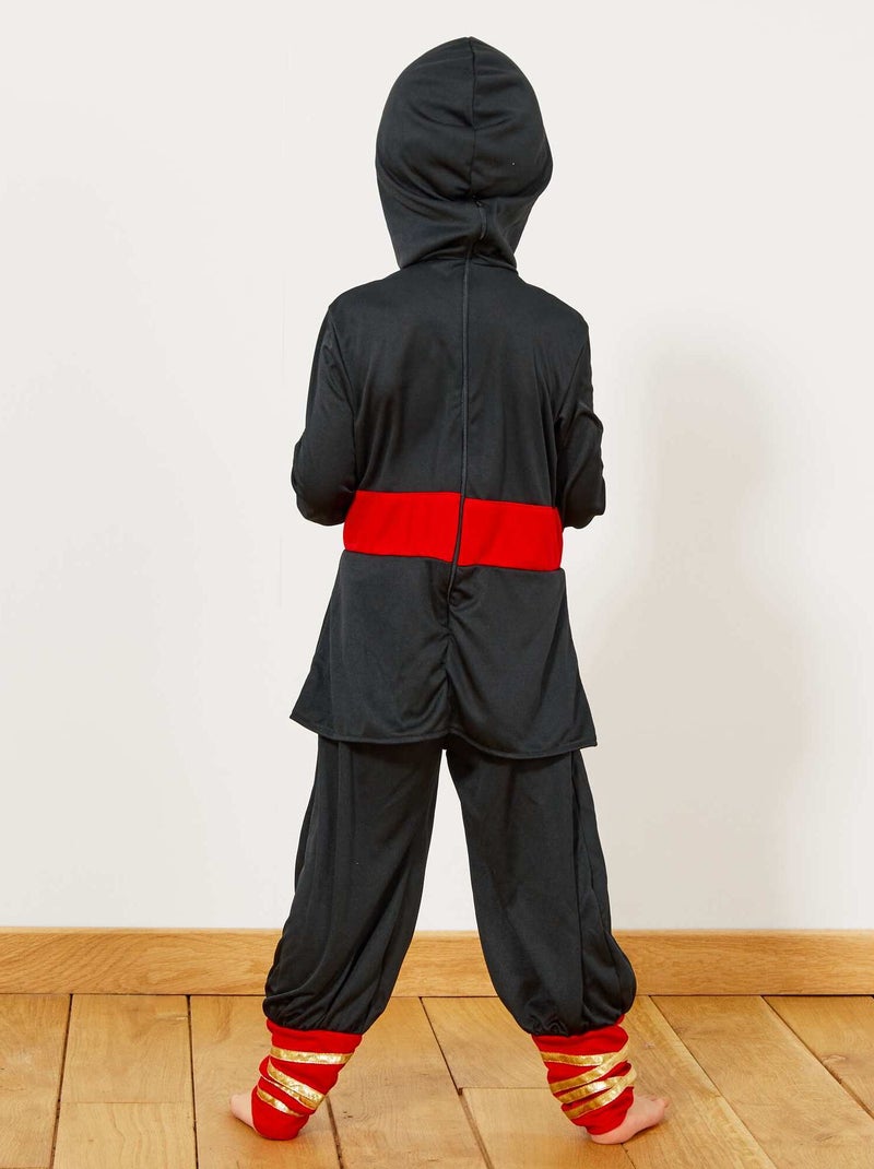Fato de ninja + acessórios Preto/ Vermelho - Kiabi