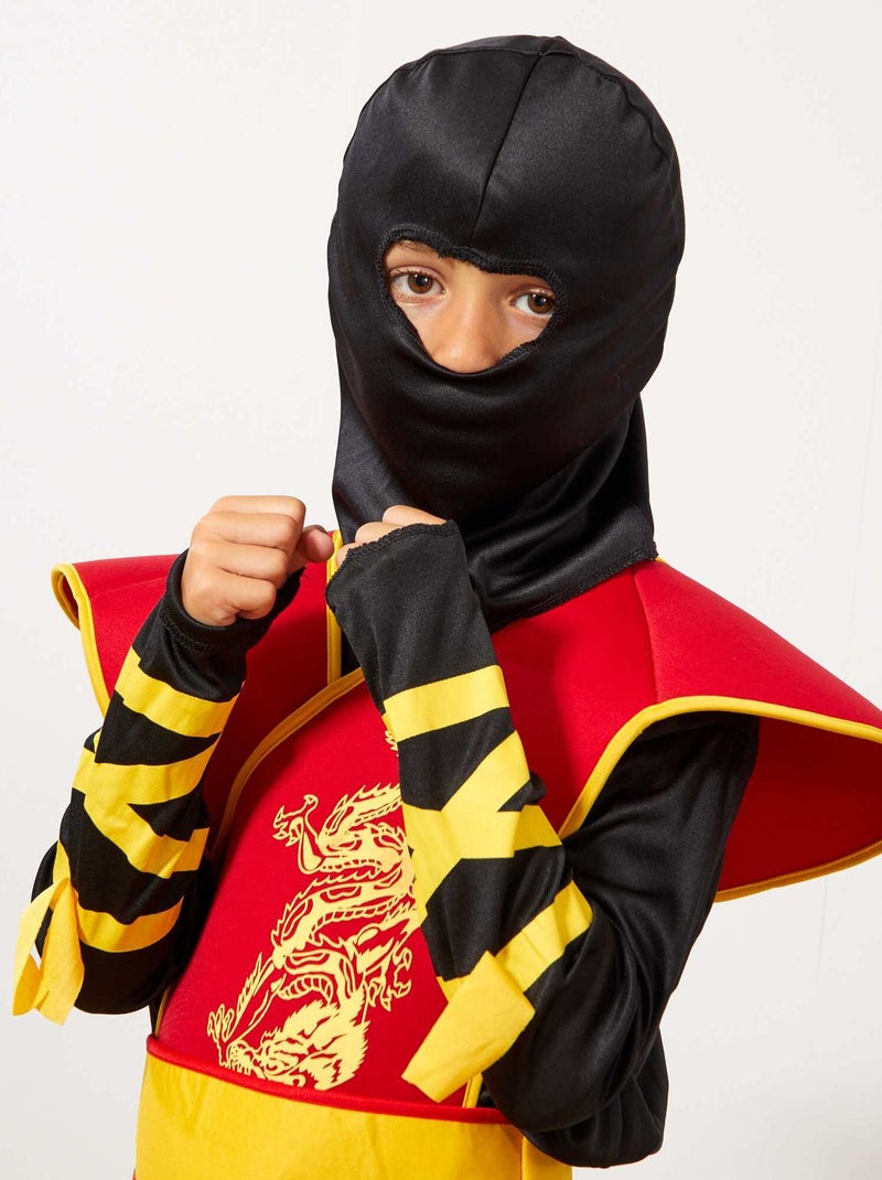 Fato de ninja Preto/ Vermelho - Kiabi