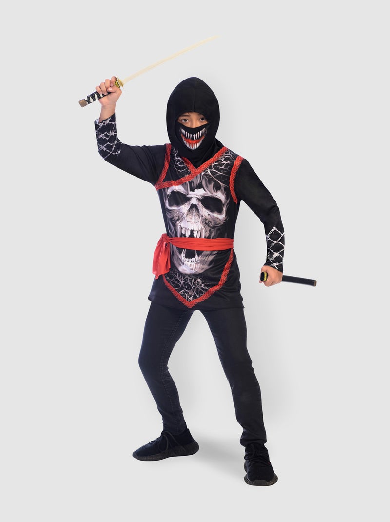 Fato de 'ninja' Preto/ Vermelho - Kiabi