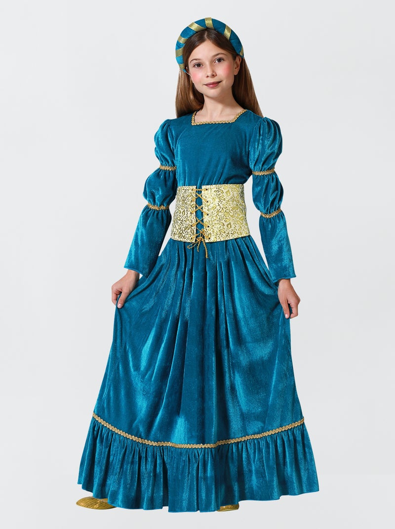 Fato de rainha medieval AZUL - Kiabi
