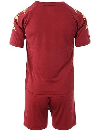 Fato de treino de futebol kappa marcelo vermelho para menino