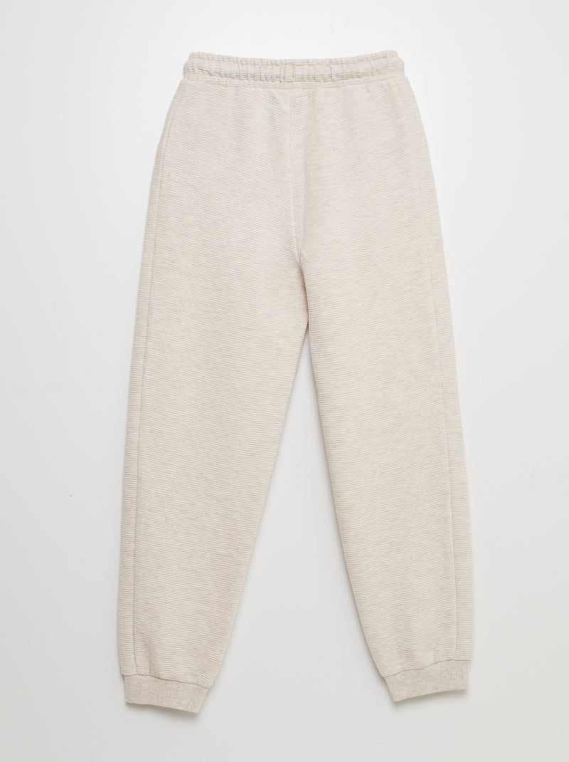 Fato de treino de malha ottoman BEGE - Kiabi