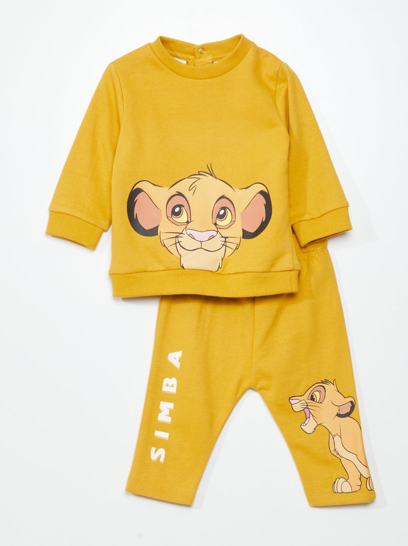 Fato de treino 'O Rei Leão' sweatshirt + calças - 2 peças AMARELO - Kiabi
