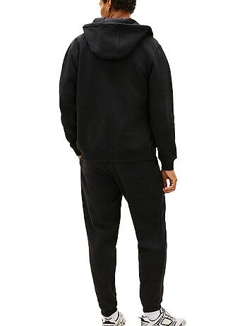 Fato de treino tommy hilfiger regular fit preto para homem