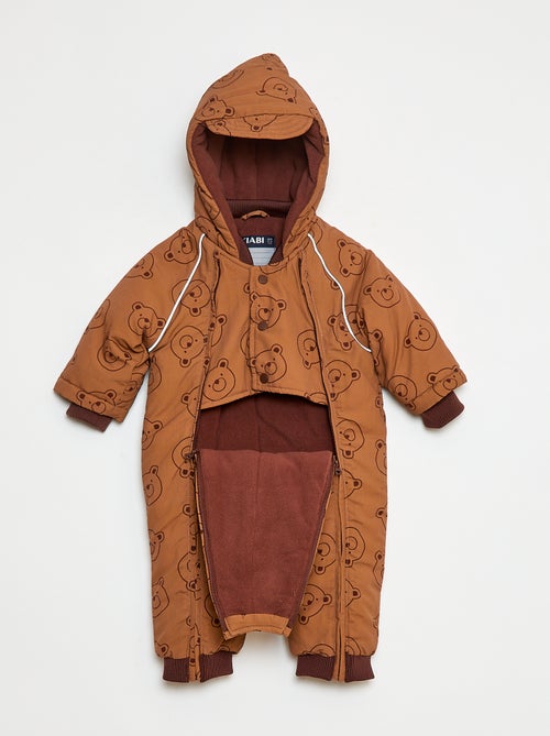 Fato de Urso Acolchoado Forrado a Polar Repelente à Água - Kiabi