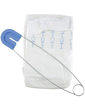 Fato 'fralda de bebé' + alfinete - Kiabi