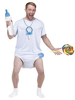 Fato 'fralda de bebé' + alfinete - Kiabi