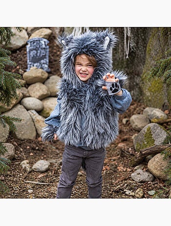 Fato infantil casaco de lobo com luvas | great pretenders