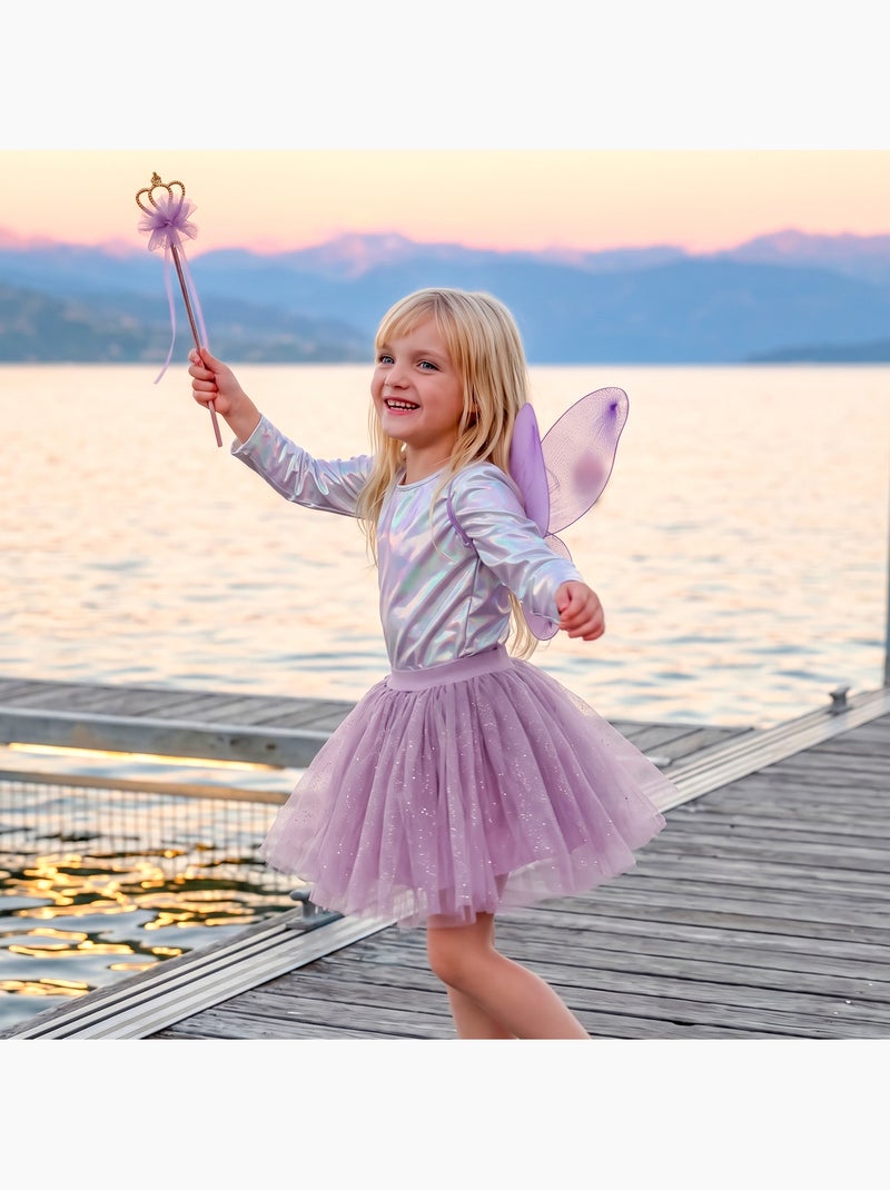 Fato infantil saia princesa fada | great pretenders Roxo - Kiabi