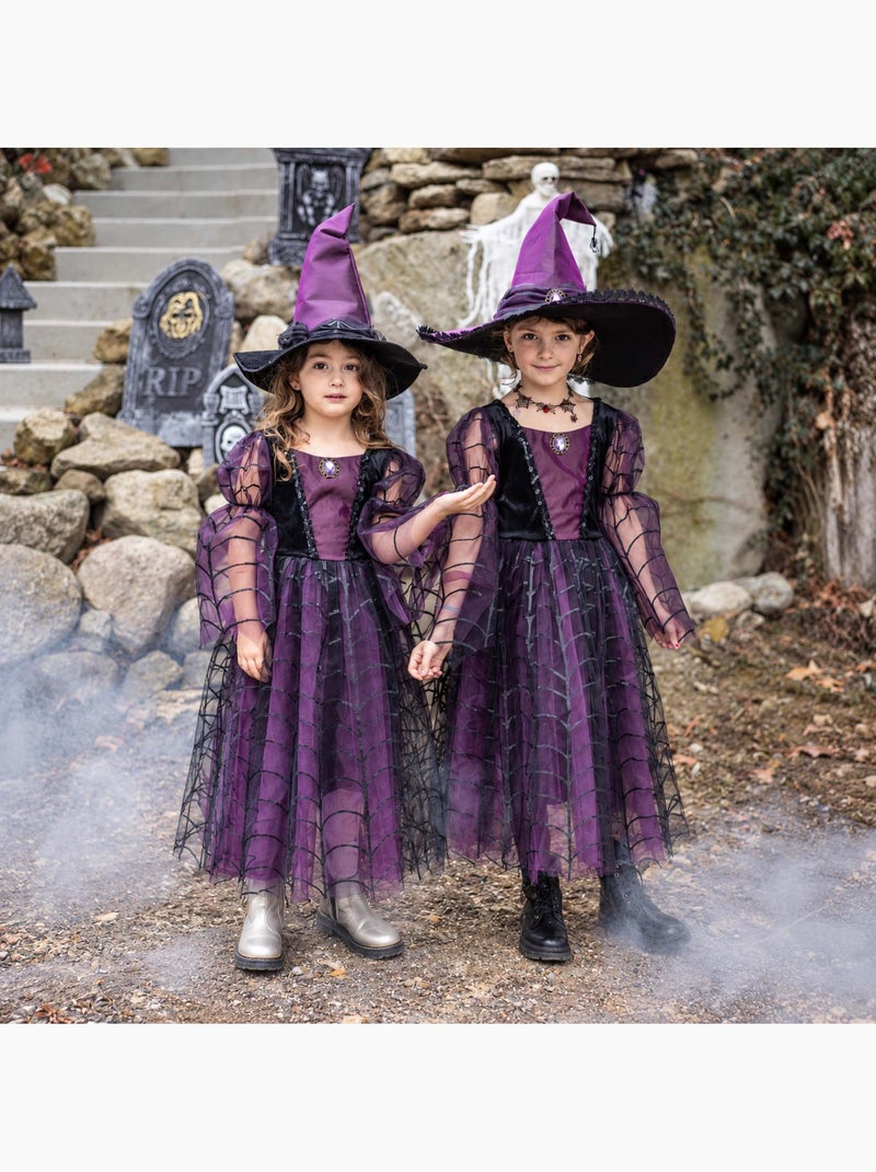 Fato infantil – vestido de bruxa aranha | great pretenders Roxo - Kiabi