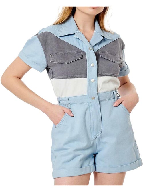 Fato Macaco Azul Kaporal AXOE para Mulher - Kiabi