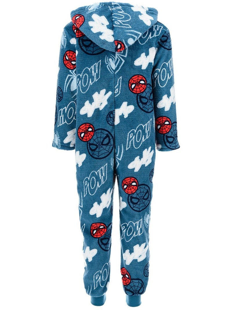 Fato-macaco pijama azul menino spiderman - licença oficial Azul - Kiabi