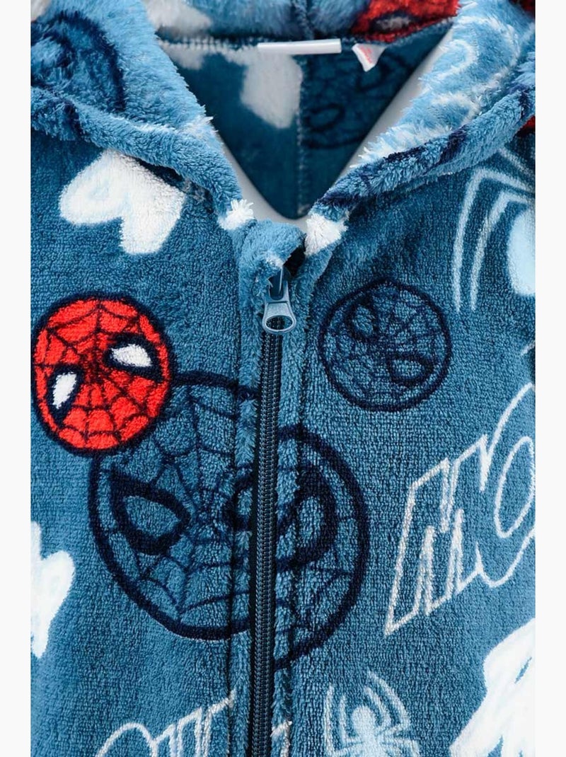 Fato-macaco pijama azul menino spiderman - licença oficial Azul - Kiabi