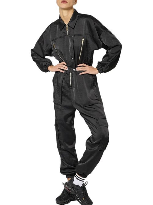 Fato-Macaco Preto Feminino Kaporal SICK - Kiabi Fato-Macaco Preto Feminino Kaporal SICK - Kiabi