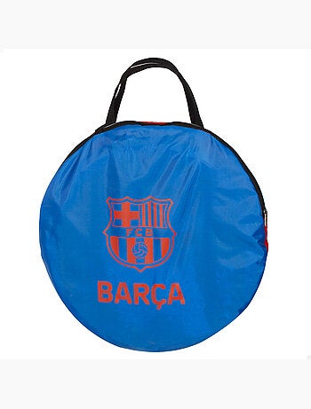 Fc barcelona baliza pop-up 4 em 1 com alvo de dardos 120x80x80 cm