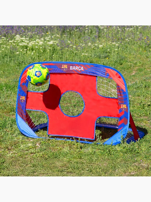Fc barcelona baliza pop-up 4 em 1 com alvo de dardos 120x80x80 cm - Kiabi