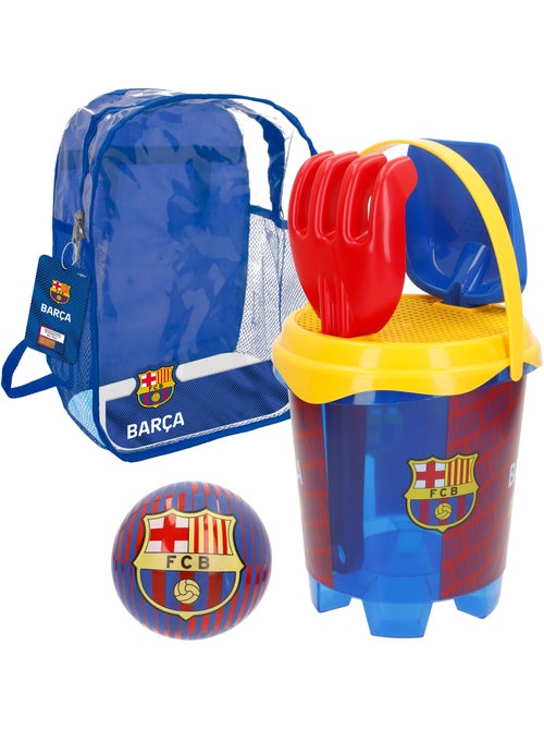 Fc barcelona beach cube com bola da equipa e acessórios - Kiabi