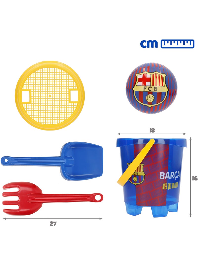 Fc barcelona beach cube com bola da equipa e acessórios N/D - Kiabi