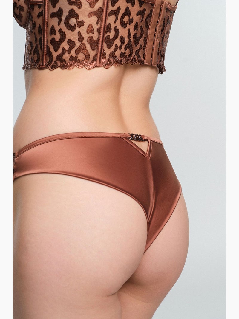 Fera brazilian cueca penti Castanho - Kiabi