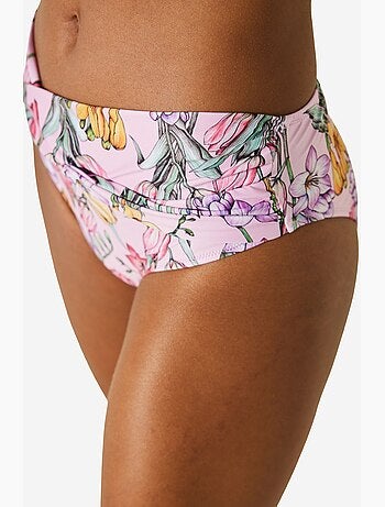 Filipa parte de baixo de biquíni com padrão floral e twist penti