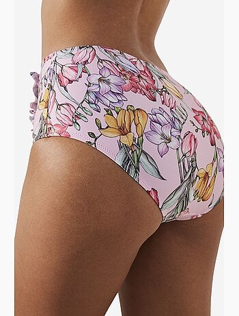 Filipa parte de baixo de biquíni de cintura alta com estampa floral penti