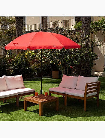 Filtro uv guarda-chuva cor vermelha de 240 cm aktive beach