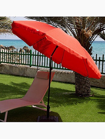 Filtro uv guarda-chuva cor vermelha de 240 cm aktive beach
