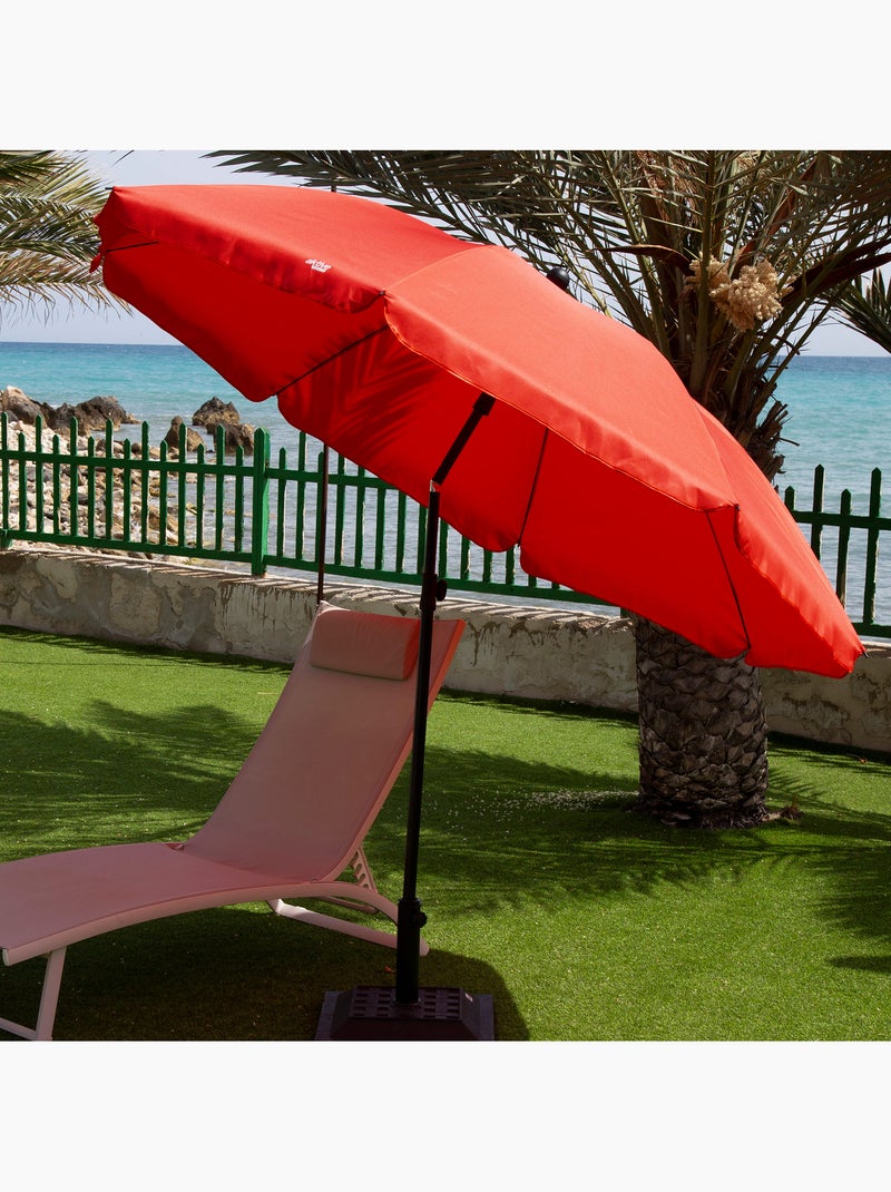 Filtro uv guarda-chuva cor vermelha de 240 cm aktive beach Vermelho - Kiabi