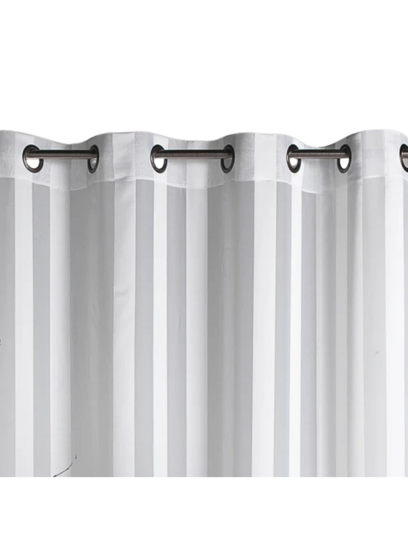Fina com riscas tecidas Branco - Kiabi