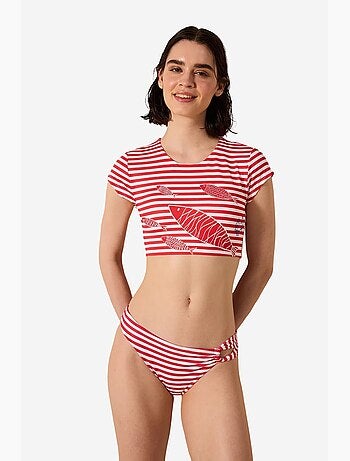 Finy tee top de biquíni listrado penti