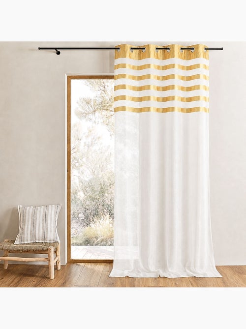 Fio transparente com face em risca de cetim - Kiabi