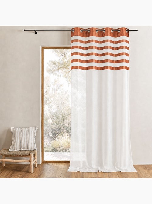 Fio transparente com face em risca de cetim - Kiabi