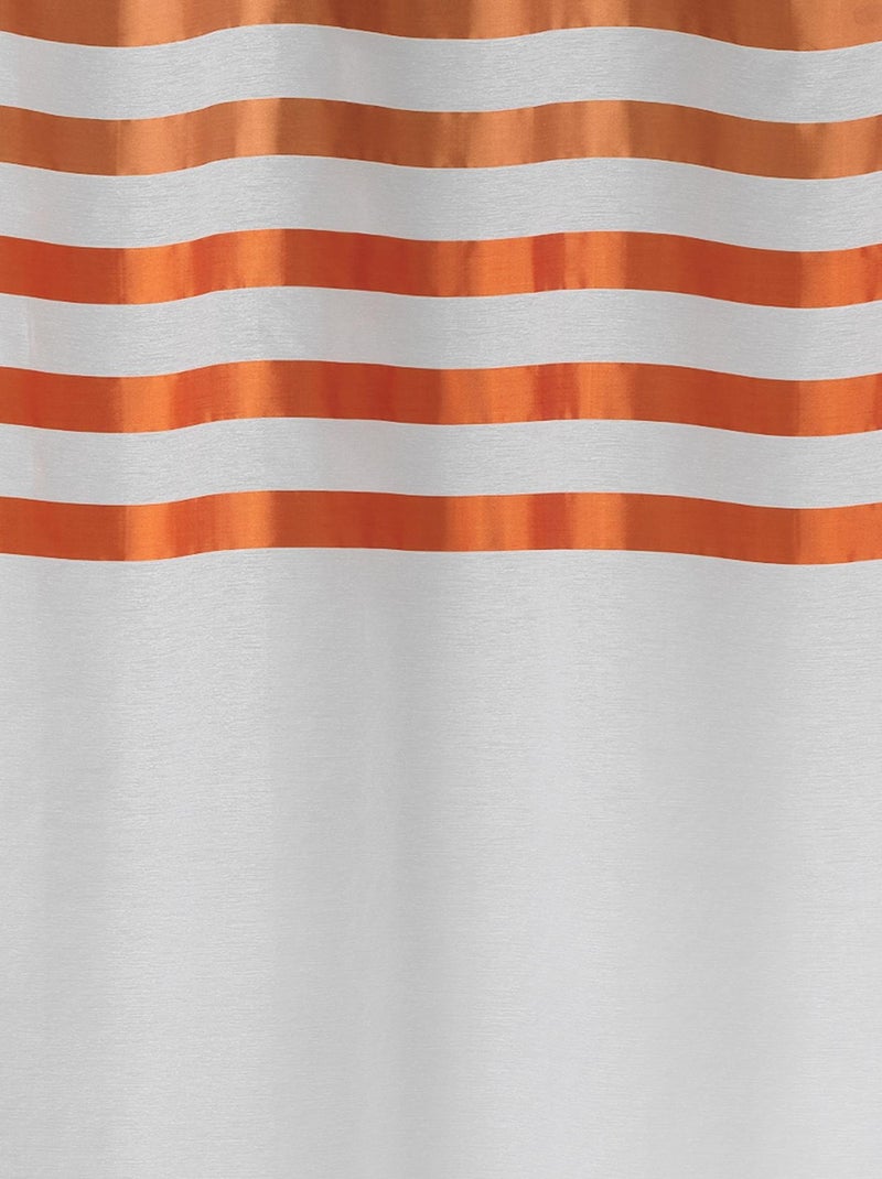 Fio transparente com face em risca de cetim Laranja - Kiabi