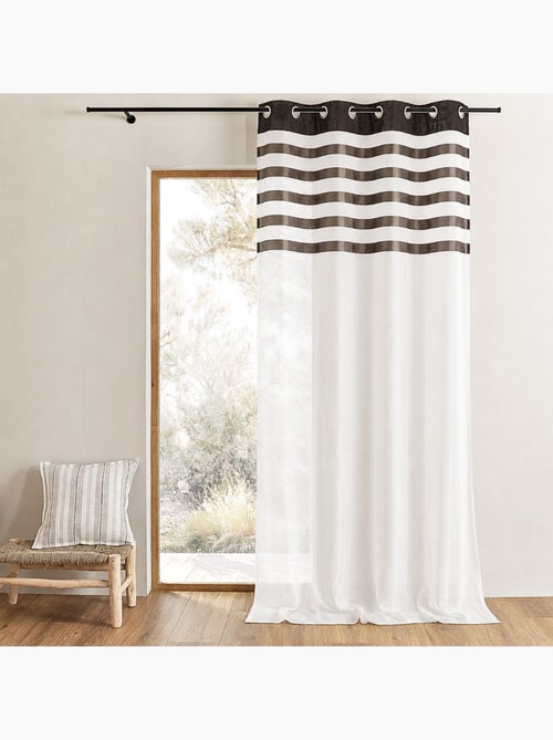 Fio transparente com face em risca de cetim - Kiabi