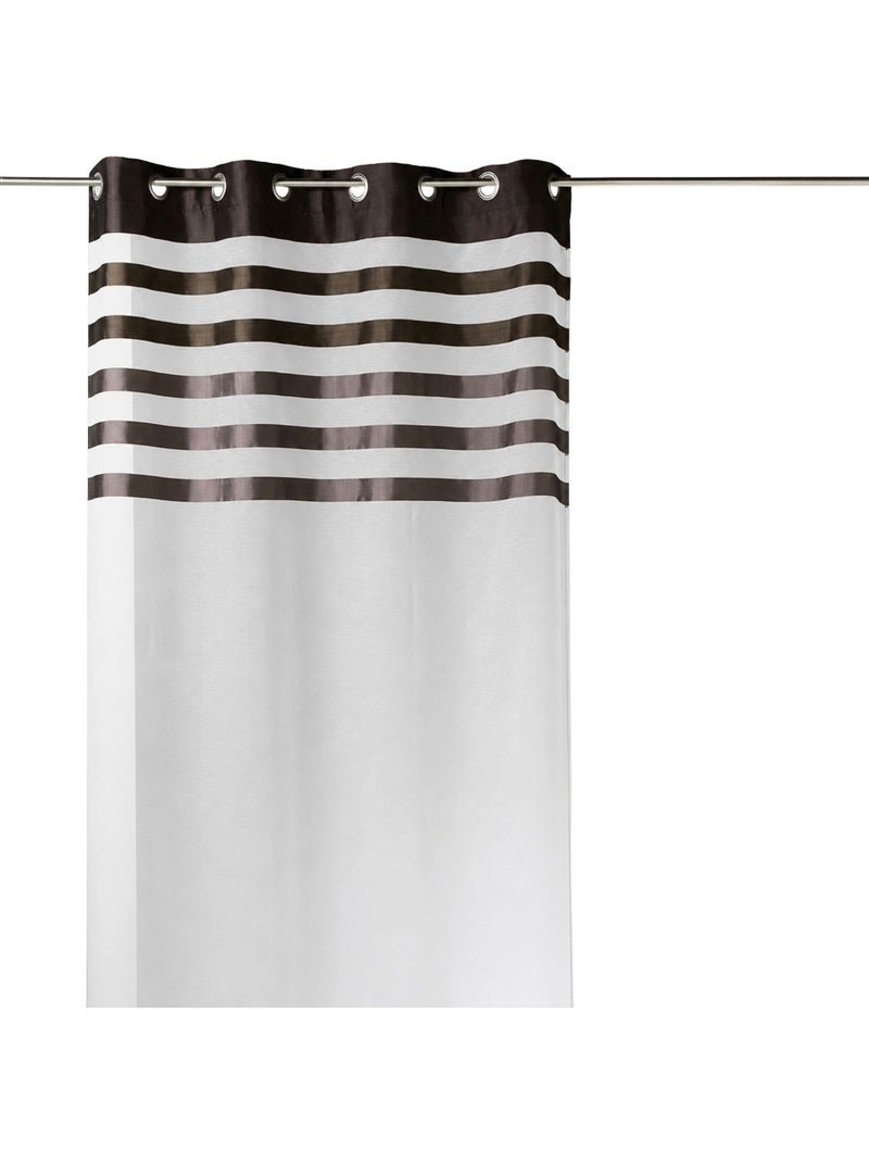Fio transparente com face em risca de cetim Toupe - Kiabi
