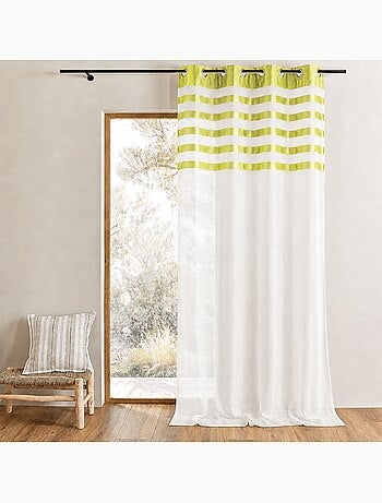 Fio transparente com face em risca de cetim