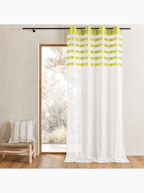 Fio transparente com face em risca de cetim - Kiabi