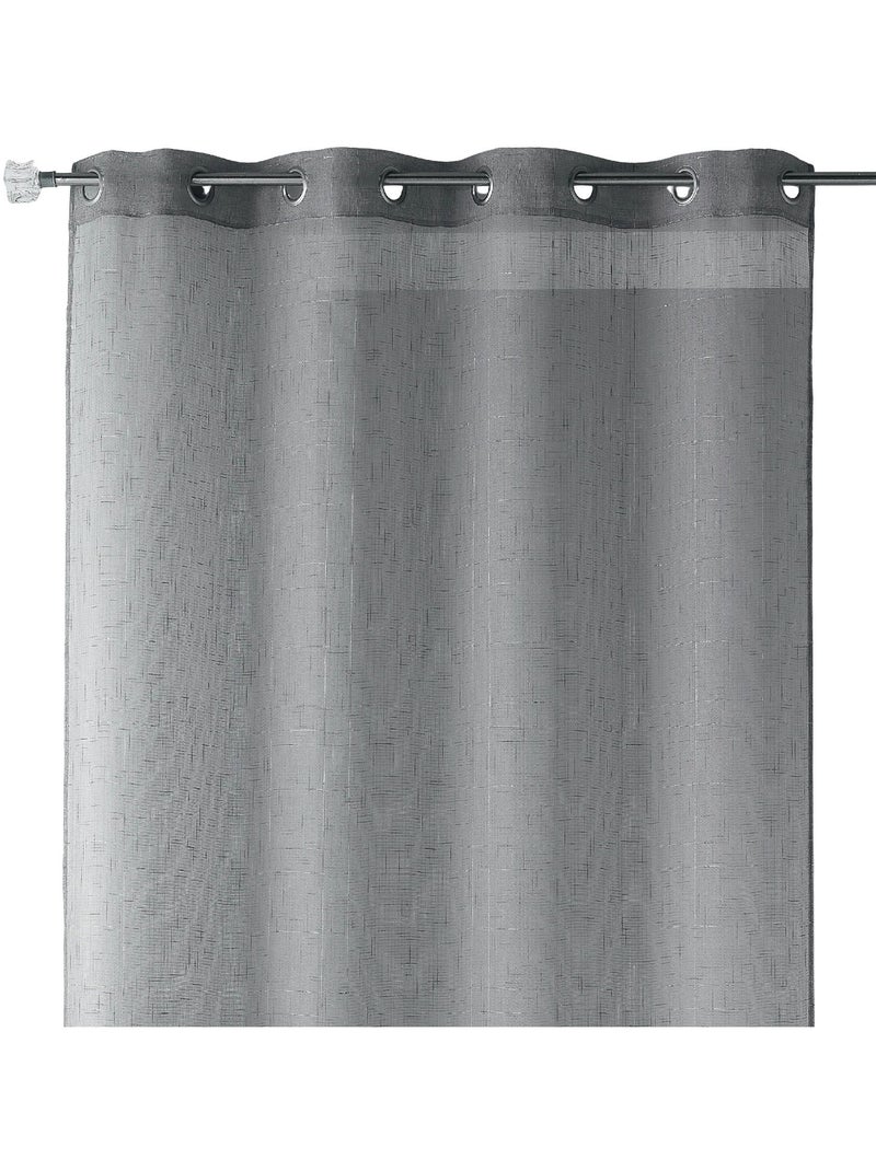 Fio transparente liso com fios de lurex Cinza claro - Kiabi