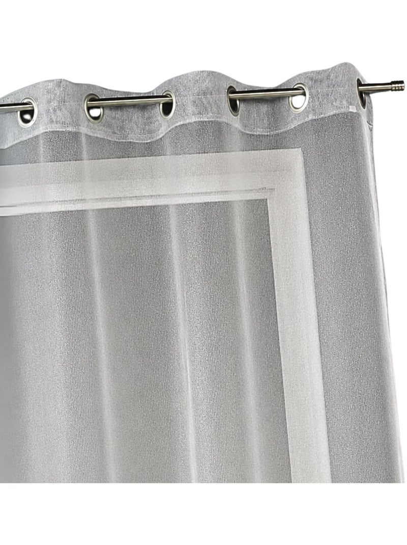 Fio transparente liso com fios de lurex Prata - Kiabi