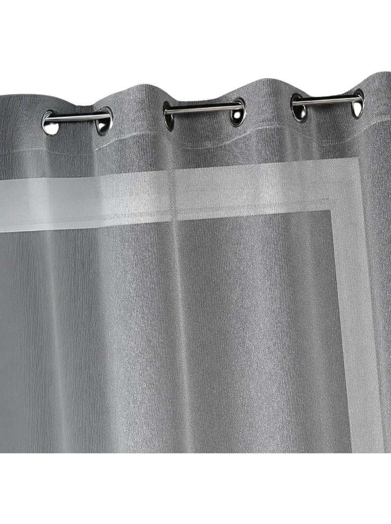 Fio transparente liso com fios de lurex Preto - Kiabi
