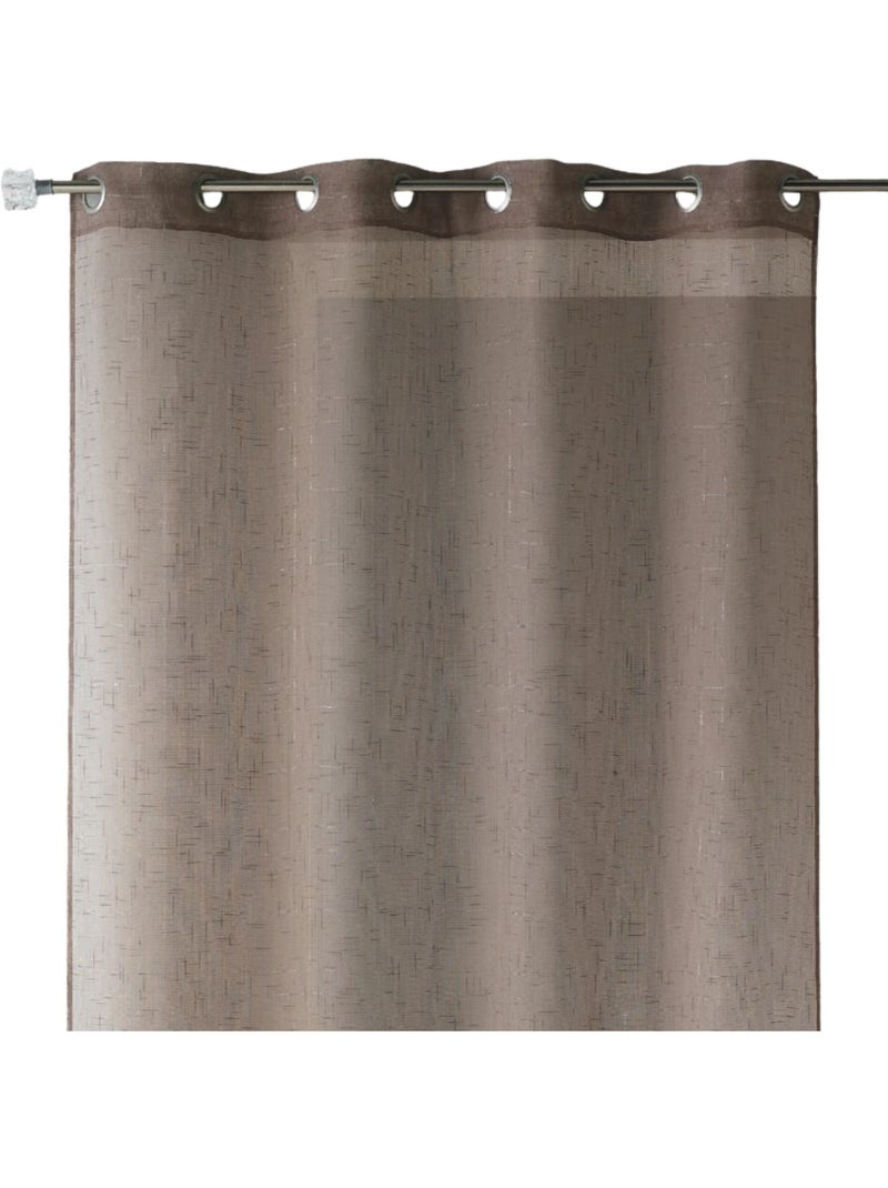 Fio transparente liso com fios de lurex Toupe - Kiabi