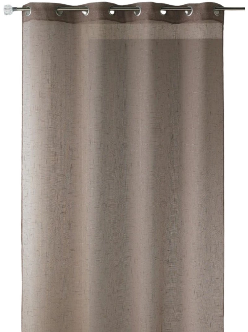 Fio transparente liso com fios de lurex Toupe - Kiabi