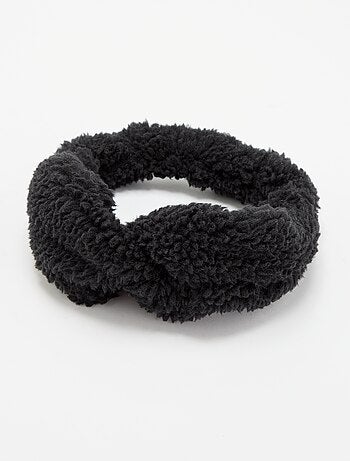 Fita de cabelo com efeito carneirinho