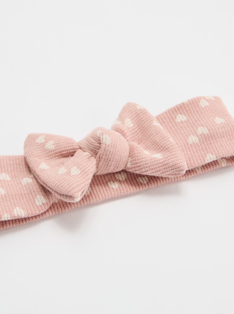 Fita elástica com laço Rosa - Kiabi