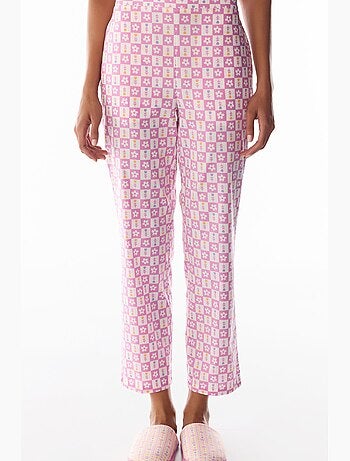 Flora estampado floral calça de pijama penti