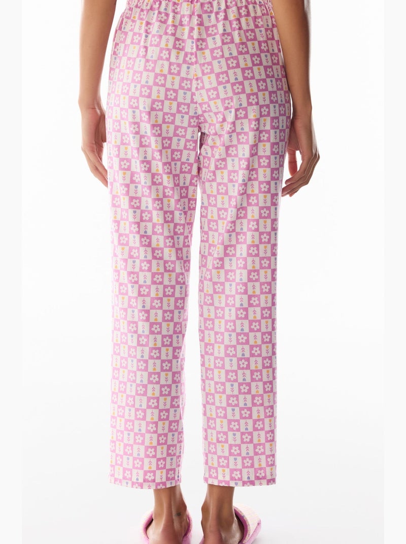Flora estampado floral calça de pijama penti Rosa/Branco - Kiabi