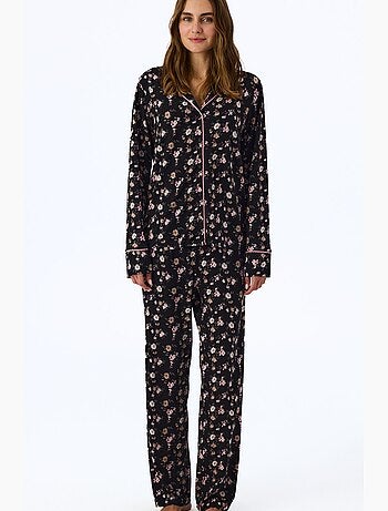 Floral dream conjunto de pijama com camisa e calça de manga comprida penti
