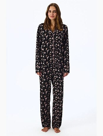 Floral dream conjunto de pijama com camisa e calça de manga comprida penti