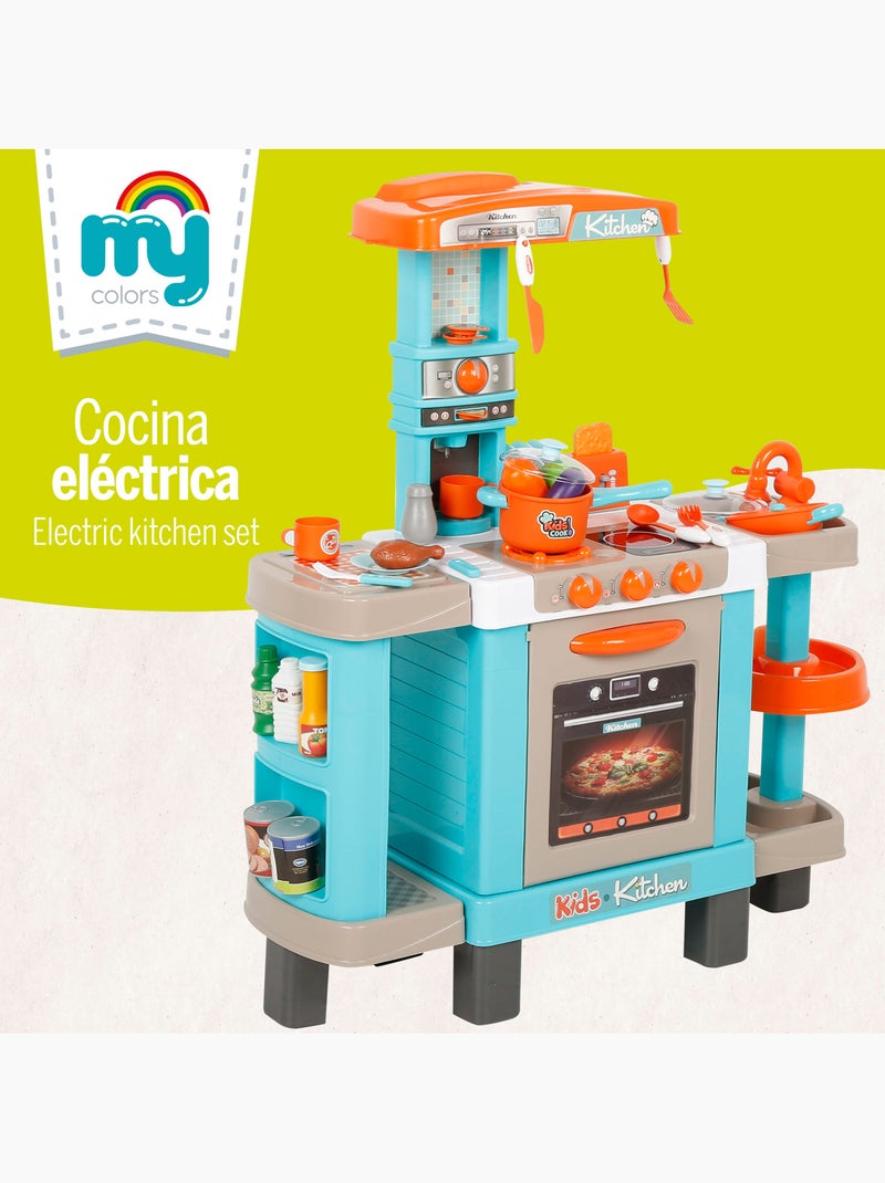 Fogão elétrico com luz, som e acessórios 78x28x87 cm my home N/D - Kiabi